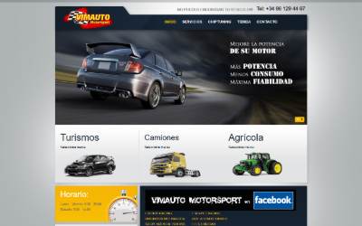 Top of the website for Vimauto Motorsport