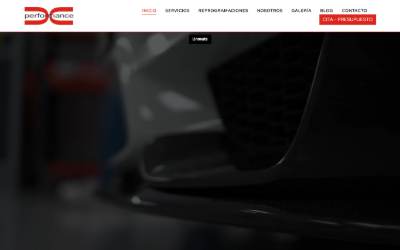Top of the website for DC Performance