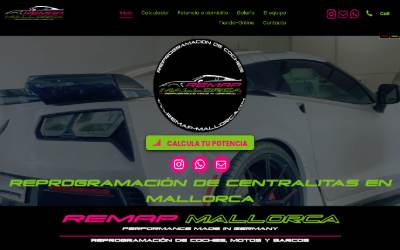 Top of the website for REMAP-Mallorca