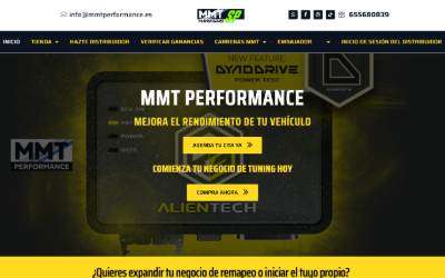 Top of the website for MMTPERFORMANCE SP
