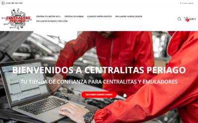 Top of the website for Centralitas periago