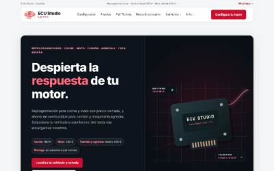 Top of the website for ECU Studio