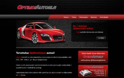 Top of the website for OptimoiAutosi.fi