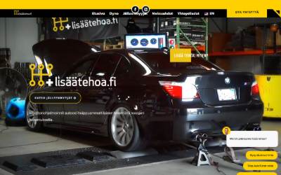 Top of the website for Lisäätehoa.fi