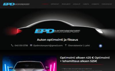 Website preview for EPD Motorsport
