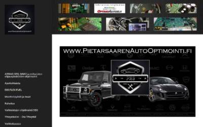 Top of the website for Pietarsaaren Auto Optimointi