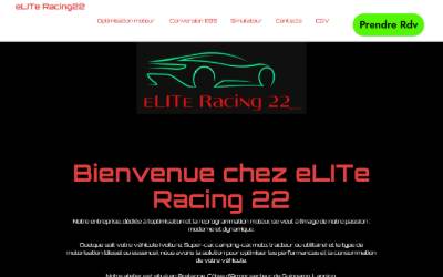 Top of the website for eLITe Racing 22 Reprogrammation Optimisation Conversion E85 à Guingamp