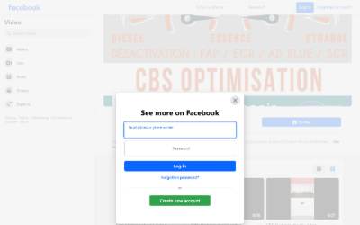 Top of the website for CBS OPTIMISATION / DIAPASON MOTORSPORT 56