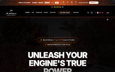 Top of the website for M-AUTOPERF.COM CORSE REPROGRAMMATION MOTEUR
