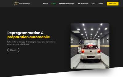 Top of the website for VM PERFORMANCE Reprogrammation moteur et conversion E85