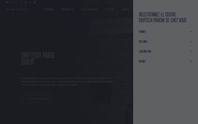Top of the website for Shiftech Paris Ouest Reprogrammation moteur