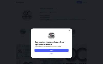 Top of the website for OPTIMUM CARROSSERIE