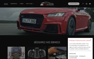 Top of the website for Syal motorsport 77