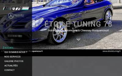 Top of the website for Etoile Tuning 78