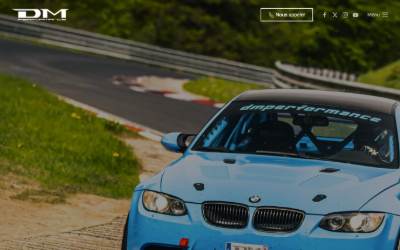 Top of the website for DM Performance