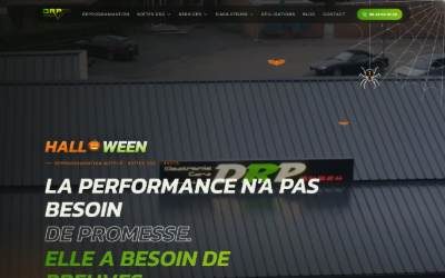 Top of the website for DRP MOTORSPORT