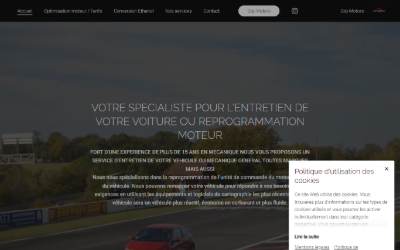 Top of the website for Garage GRP MOTORS / Reprogrammation moteur / Conversion éthanol