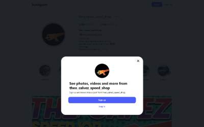 Top of the website for Theo calvez speed shop