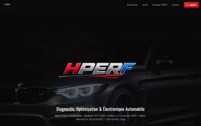 Top of the website for HPERF-Diagnostic et reprogrammation moteur