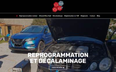 Top of the website for Decalamine64 / Reprogrammation moteur / Conversion ethanol E85 Flexfuel / Solution fap, adblue, egr / Pau et alentours