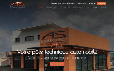 Top of the website for Audio Star - préparateur automobile