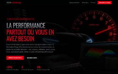 Top of the website for Garage Piston performance