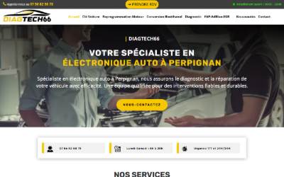 Top of the website for DIAGTECH66 | Reprogrammation Moteur - Conversion Ethanol E85 - Serrurier automobile - Adblue / Fap / Egr - Clés Auto