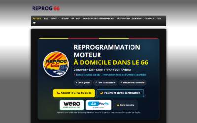 Top of the website for REPROG 66