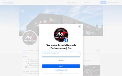 Top of the website for MécaTech Performance