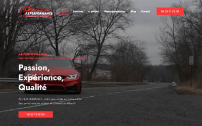 Top of the website for Ae performance reproduction de clés auto et reprogrammation moteur voiture