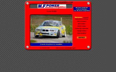 Website preview for MF Power Compétition