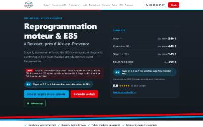 Website preview for Sud-Reprog