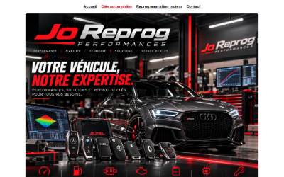 Website preview for Jo Reprog Performances