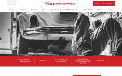 Website preview for RR PERFORMANCE