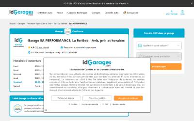Website preview for EA Performance - Fred Auto Sport Toulon - Reprogrammation Moteur - E85