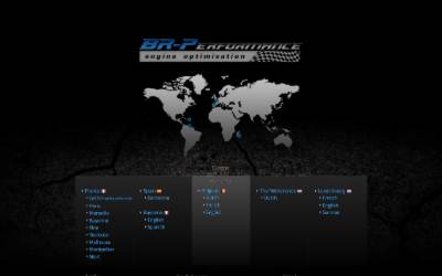 Top of the website for BR-Performance Lyon