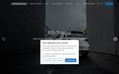 Top of the website for Rstronic domloup