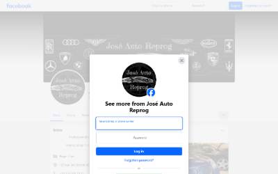 Top of the website for José Auto Reprog