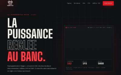 Top of the website for Numotors Reprog - Reprogrammation moteur et conversion E85 en Alsace