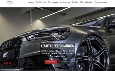 Website preview for LESAFFRE PERFORMANCES