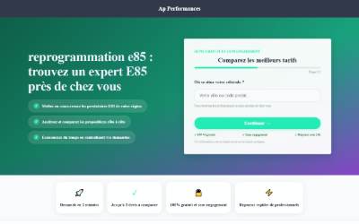 Website preview for AP-Performances