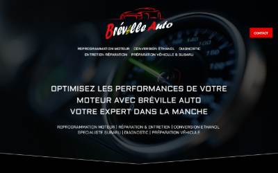 Website preview for Breville Auto Reprogrammation moteur et Conversion Éthanol Normandie