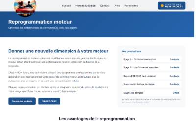 Top of the website for MotorPerf33