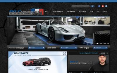 Top of the website for BR-Performance Toulouse