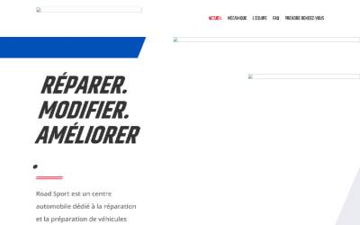 Top of the website for Road Sport - Réparation automobile