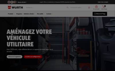 Top of the website for ORSYmobil - Aménagement Utilitaires Isère