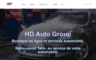 Top of the website for HD Performance