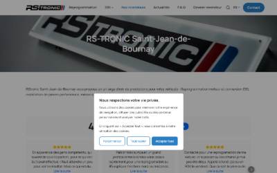 Top of the website for RS-Tronic Saint Jean de Bournay