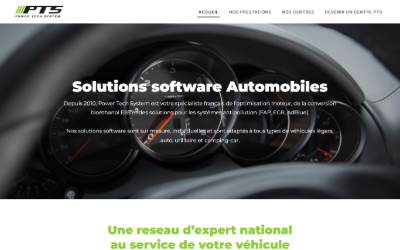 Top of the website for Reprogrammation Moteur / Conversion Ethanol E85 Par Power Tech System 25