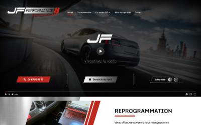 Top of the website for Jf-performance reprogrammation ardennes